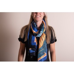 Juleeze Printed Scarf 90x180 cm Orange