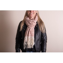 Juleeze Sciarpa invernale da donna 68x180 cm Rosa Punti