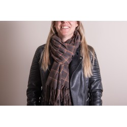 Juleeze Winter Scarf Women 70x180 cm Brown Diamond