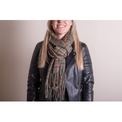 Juleeze Wintersjaal Dames  70x180 cm Groen Rood