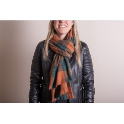 Juleeze Wintersjaal Dames  70x180 cm Groen Rood