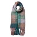 Juleeze Winter Scarf Women 36x210 cm Green Pink Diamond