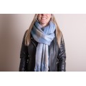 Juleeze Wintersjaal Dames  36x210 cm Blauw