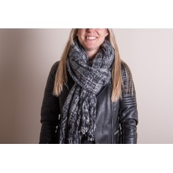 Juleeze Wintersjaal Dames  40x185 cm Grijs