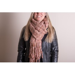 Juleeze Écharpe d'hiver femmes 40x185 cm Rose