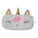 Juleeze Trousse de toilette pour femmes Blanc Peluche