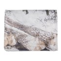 Clayre & Eef Throw Blanket 130x170 cm White Brown Polyester Rectangle Deer