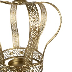 Clayre & Eef Candelabro Corona Ø 26x57 cm Color oro Ferro