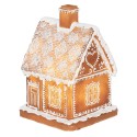 Clayre & Eef Casa di pan di zenzero con LED 18 cm Marrone Poliresina