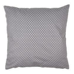 Clayre & Eef Housse de coussin 45x45 cm Gris Blanc Polyester Cerf