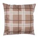 Clayre & Eef Housse de coussin 45x45 cm Beige Marron Polyester Cerf