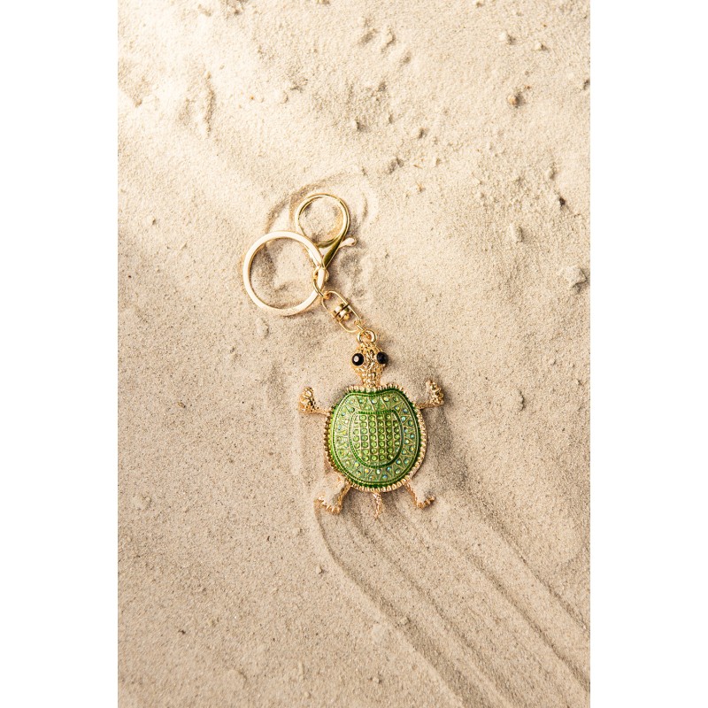 Juleeze Keychain Turtle Green Metal