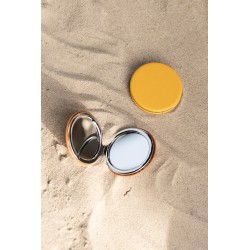 Juleeze Miroir à main Ø 6 cm Jaune Plastique Verre Rond