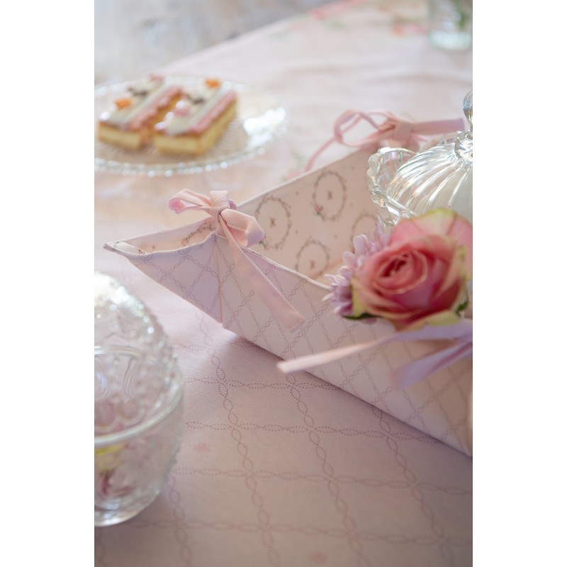 Clayre & Eef Table Runner 150x250 cm Pink Cotton Rabbit