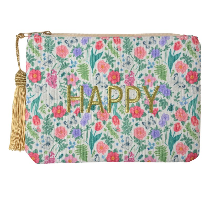 Clayre & Eef Pochette da donna 21x15 cm Verde Sintetico Happy