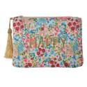 Clayre & Eef Pochette da donna 21x15 cm Blu Sintetico Happy