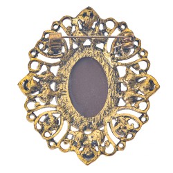 Clayre & Eef Women's Brooch Brown Metal