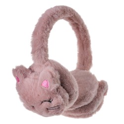 Juleeze Kids' Ear Warmers one size Pink Plush Cat