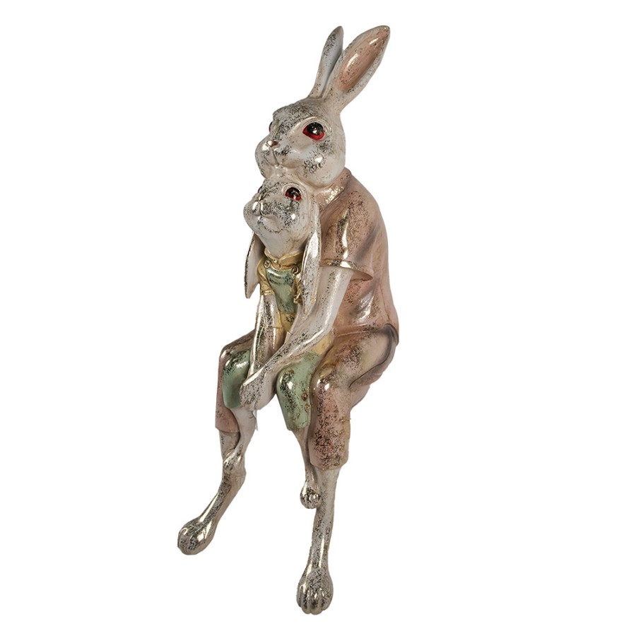 Vintage Brass Bunny, Sleeping Bunny, Rabbit, Shelf / Mantel Decor