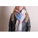 Juleeze Winter Scarf Women 36x210 cm Pink Blue Diamond