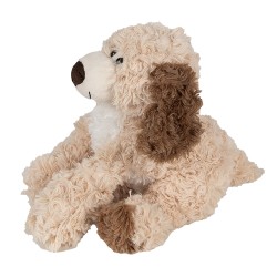 Clayre & Eef Knuffel Hond 21 cm Bruin Pluche