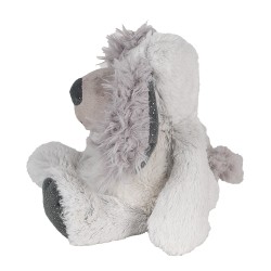 Clayre & Eef Knuffel Hond 32 cm Grijs Pluche