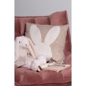 Clayre & Eef Housse de coussin 45x45 cm Beige Polyester Lapin