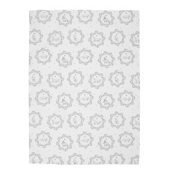 Clayre & Eef Tea Towel  50x70 cm White Grey Cotton Cat