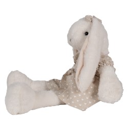 Clayre & Eef Stuffed toy Rabbit 20x22x26 cm Beige Plush