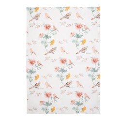 Clayre & Eef Theedoek 47x70 cm Beige Katoen Vogels