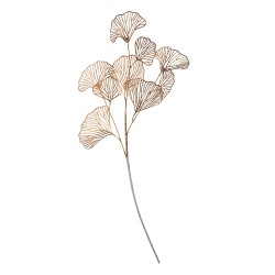 Clayre & Eef Kunstblume 65 cm Goldfarbig Kunststoff