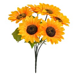 Clayre & Eef Fiore artificiale Girasole 40 cm Giallo Plastica