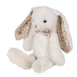 Clayre & Eef Peluche Lapin 15x9x24 cm Beige Peluche