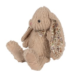 Clayre & Eef Peluche Lapin 15x20x24 cm Marron Peluche