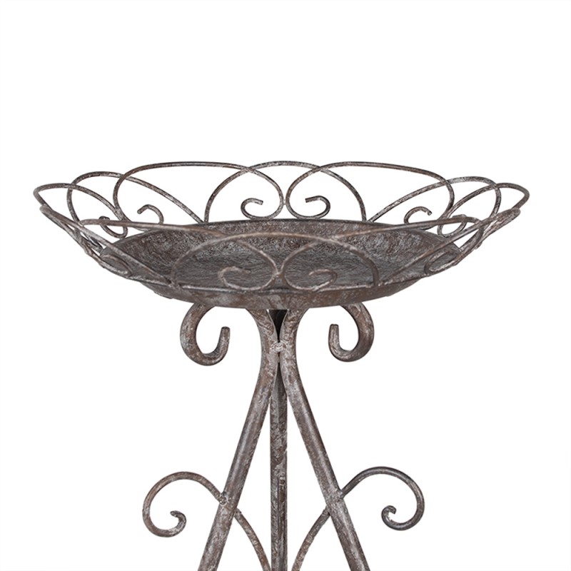Clayre & Eef Plant Table Ø 27x40 cm Brown Grey Iron