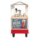 Clayre & Eef Miniature décorative 30x12x24 cm Bleu Beige Fer Best Beer in Town