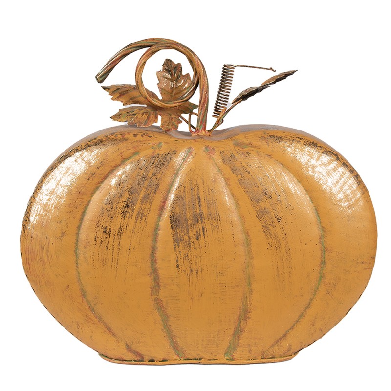 Clayre & Eef Decorazione Zucca 34x15x32 cm Arancione Ferro