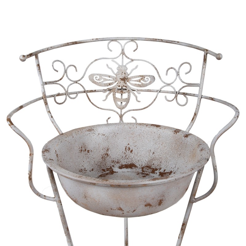 Clayre & Eef Decorative Washbasin 48x42x108 cm White Brown Iron