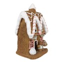 Clayre & Eef Gingerbread house with LED 39 cm Brown Plastic