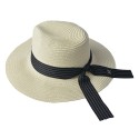 Juleeze Chapeau de femme Maat: 58 cm Beige Paille en papier