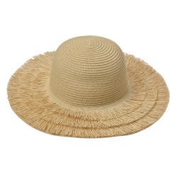 Juleeze Cappello Beige Paglia di carta