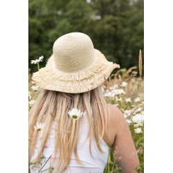 Juleeze Cappello Beige Paglia di carta