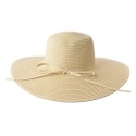 Juleeze Chapeau de femme Ø58 cm Beige Paille en papier Rond