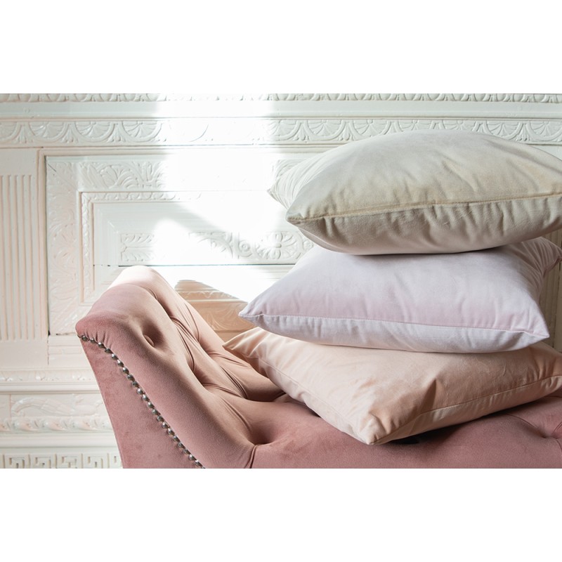 Clayre & Eef Housse de coussin 45x45 cm Beige Polyester