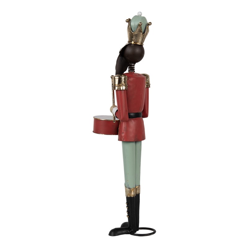 Clayre & Eef Christmas Decoration Nutcracker 37 cm Red Green Iron