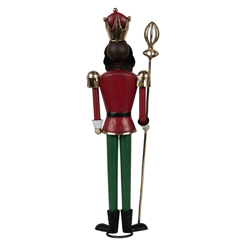 Clayre & Eef Christmas Decoration Nutcracker 36 cm Green Red Iron