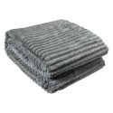 Clayre & Eef Throw Blanket 180x200 cm Grey Polyester