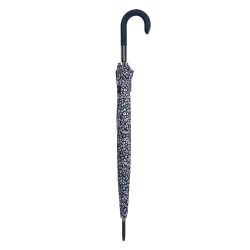 Clayre & Eef Parapluie pour adultes 60 cm Beige Noir Synthétique Fleurs