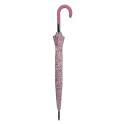 Clayre & Eef Paraplu Volwassenen 90 cm Roze Synthetisch Bloemen