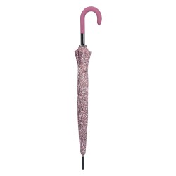 Clayre & Eef Adult Umbrella 90 cm Pink Synthetic Flowers